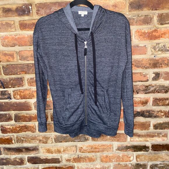 Splendid Charcoal Gray Full Zip Hoodie Sweatshirt Women's Size XS - Picture 1 of 7